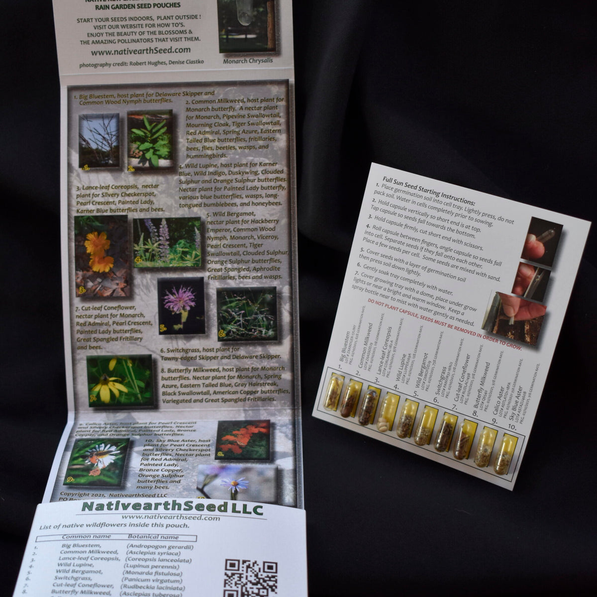 Pollinator Seed Tag Example Native Pollinator Seed Kits – NativearthSeed LLC